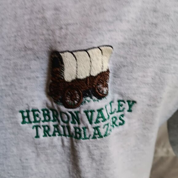 Vintage 1990's Mens Tee Large Single stitch GRAY Embroidered TEXAS T-shirt - Picture 4 of 4